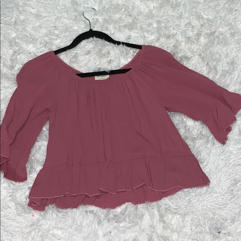 Mauve off shoulder